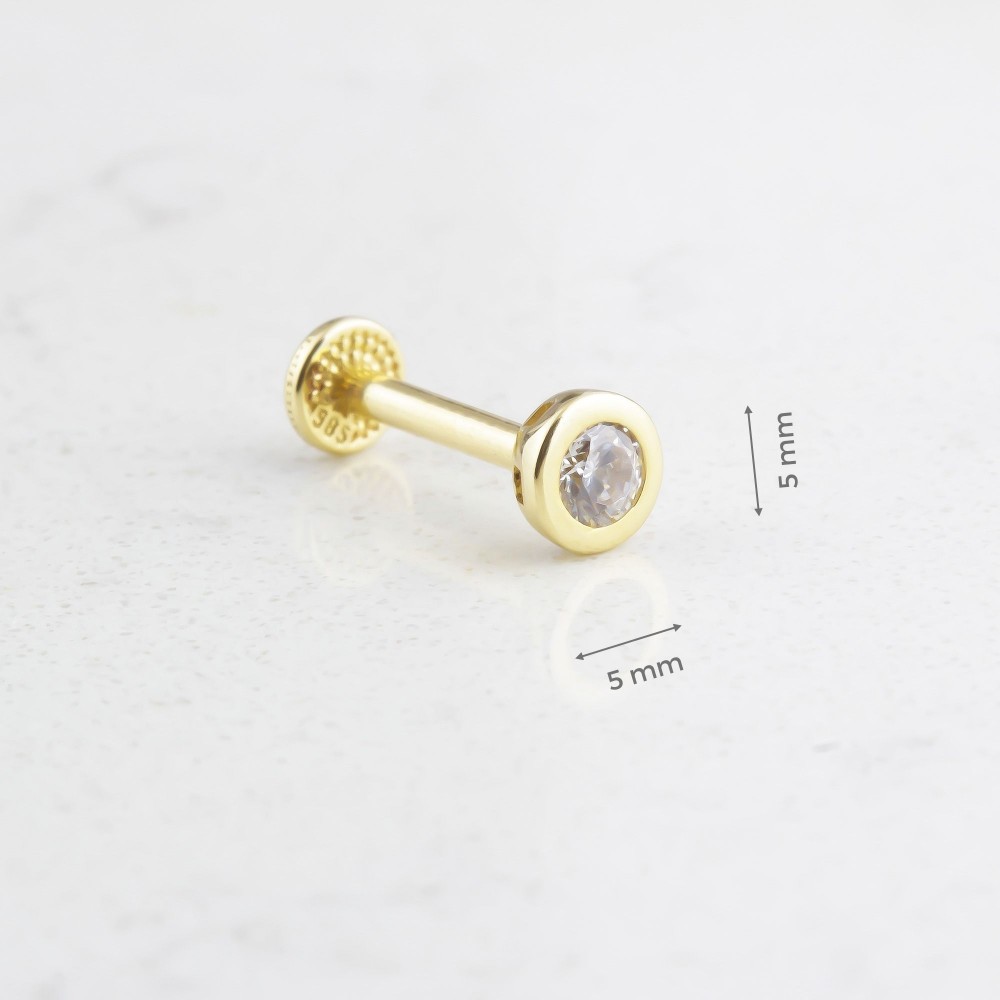 Glorria Altın Tektaş Tragus Piercing Glorria Altın Tektaş Tragus Piercing