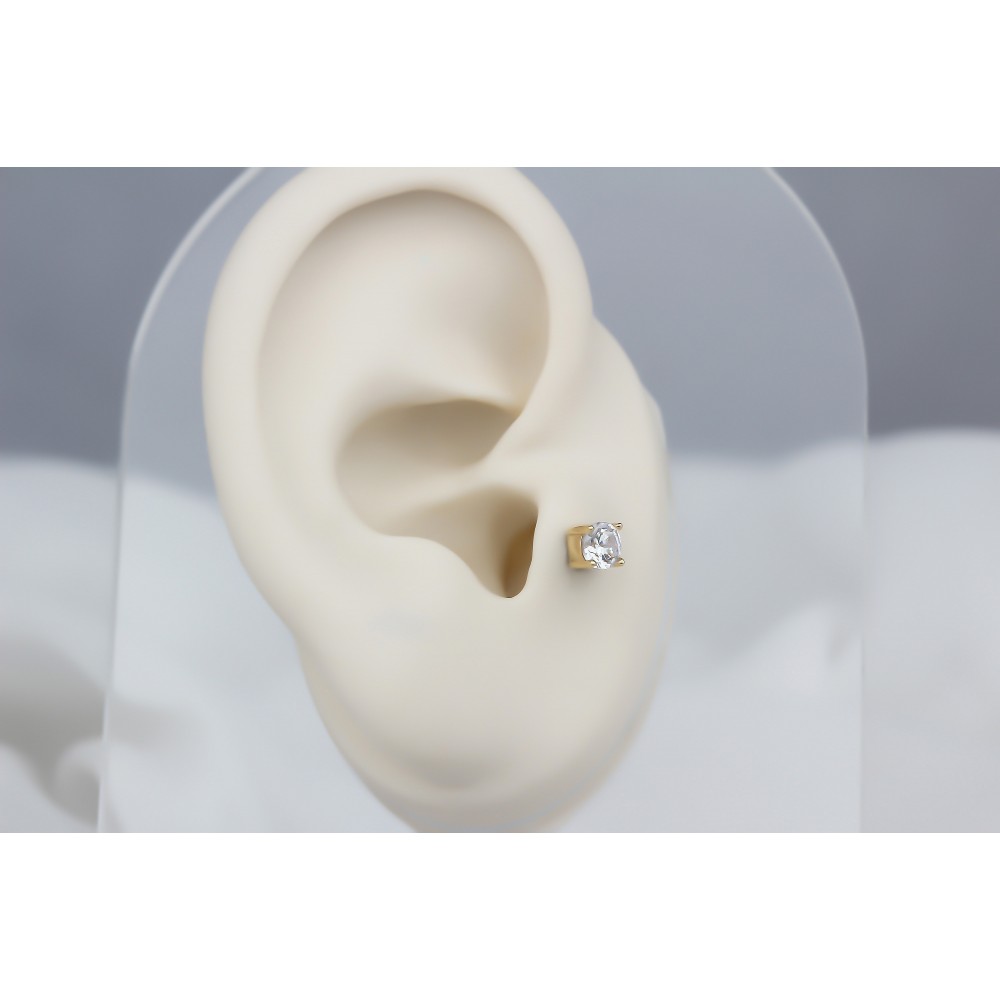 Glorria Altın Tektaş Tragus Piercing Glorria Altın Tektaş Tragus Piercing