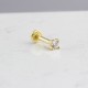 Glorria Altın Tektaş Tragus Piercing Glorria Altın Tektaş Tragus Piercing
