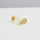 Glorria Altın Melek Kanadı Tragus Piercing Glorria Altın Melek Kanadı Tragus Piercing