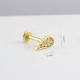 Glorria Altın Melek Kanadı Tragus Piercing Glorria Altın Melek Kanadı Tragus Piercing