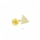 Glorria Altın Üçgen Tragus Piercing Glorria Altın Üçgen Tragus Piercing