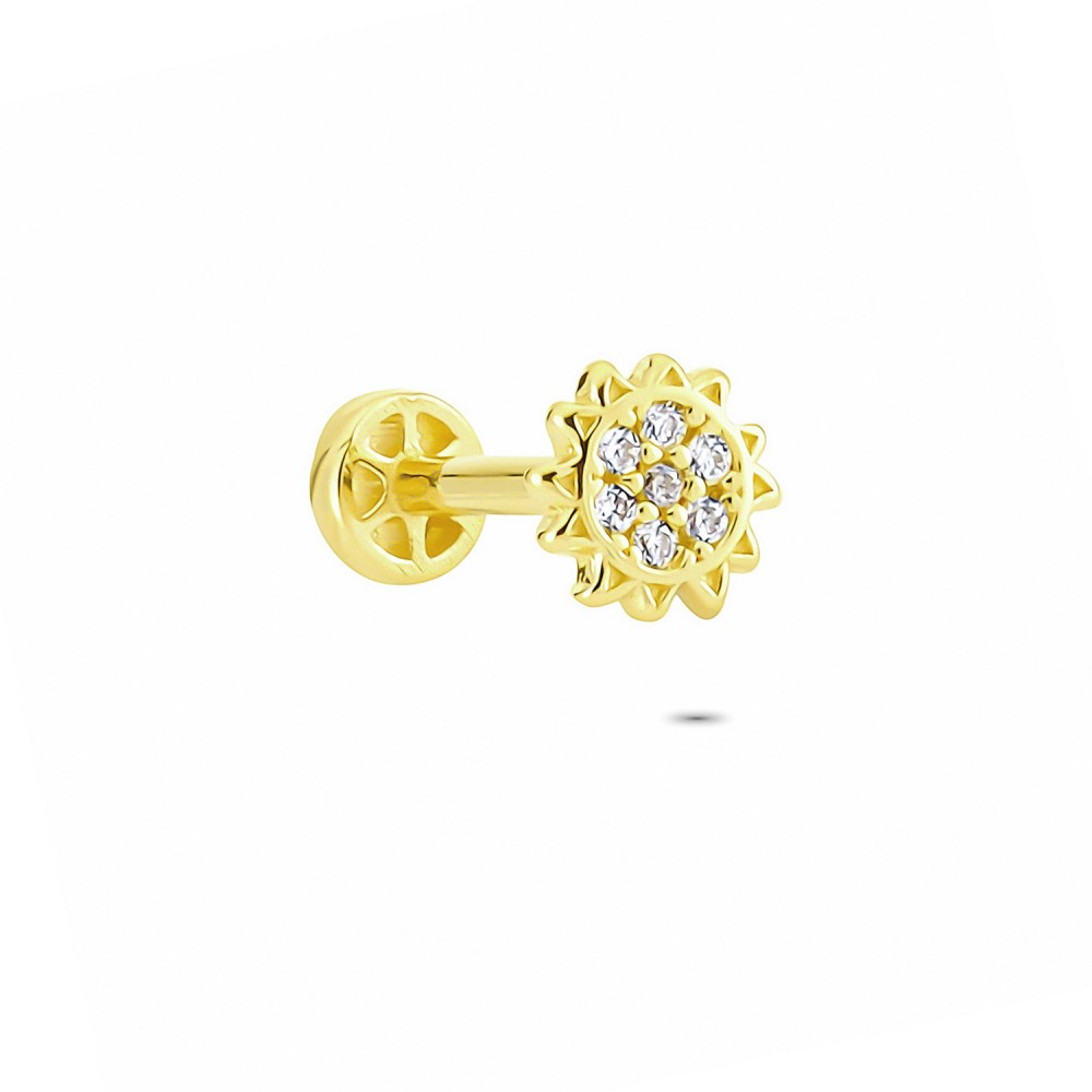 Glorria Altın Güneş Tragus Piercing Glorria Altın Güneş Tragus Piercing