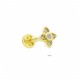 Glorria Altın Yonca Tragus Piercing Glorria Altın Yonca Tragus Piercing