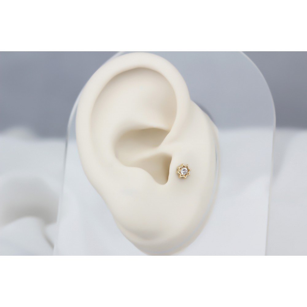 Glorria Altın Yıldız Tragus Piercing Glorria Altın Yıldız Tragus Piercing