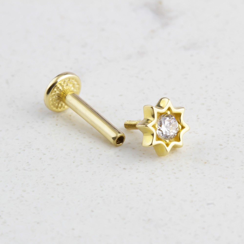 Glorria Altın Yıldız Tragus Piercing Glorria Altın Yıldız Tragus Piercing