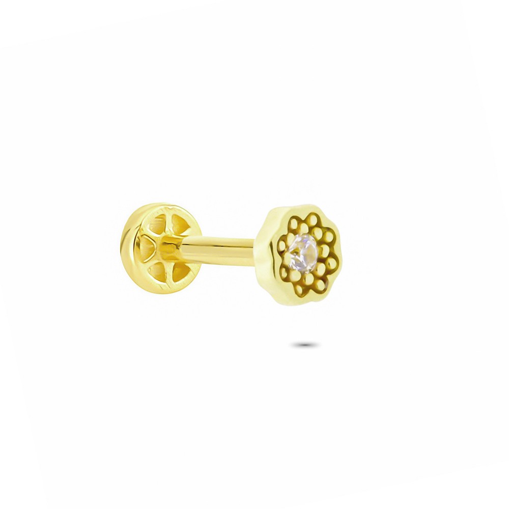 Glorria Altın Papatya Tragus Piercing Glorria Altın Papatya Tragus Piercing