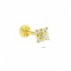 Glorria Altın Yonca Tragus Piercing Glorria Altın Yonca Tragus Piercing