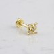 Glorria Altın Yonca Tragus Piercing Glorria Altın Yonca Tragus Piercing