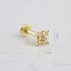 Glorria Altın Yonca Tragus Piercing Glorria Altın Yonca Tragus Piercing
