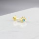 Glorria Altın Turkuaz Göz Tragus Piercing Glorria Altın Turkuaz Göz Tragus Piercing