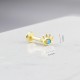 Glorria Altın Turkuaz Göz Tragus Piercing Glorria Altın Turkuaz Göz Tragus Piercing