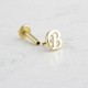 Glorria Altın B Harfi Tragus Piercing Glorria Altın B Harfi Tragus Piercing