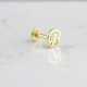 Glorria Altın B Harfi Tragus Piercing Glorria Altın B Harfi Tragus Piercing