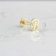Glorria Altın B Harfi Tragus Piercing Glorria Altın B Harfi Tragus Piercing