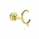 Glorria Altın Ç Harfi Tragus Piercing Glorria Altın Ç Harfi Tragus Piercing