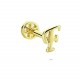 Glorria Altın F Harfi Tragus Piercing Glorria Altın F Harfi Tragus Piercing