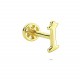 Glorria Altın İ Harfi Tragus Piercing Glorria Altın İ Harfi Tragus Piercing