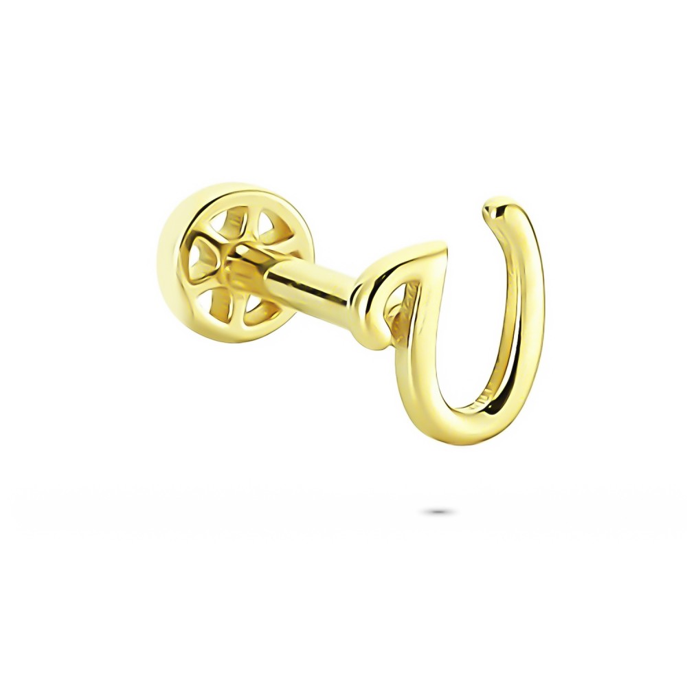 Glorria Altın U Harfi Tragus Piercing Glorria Altın U Harfi Tragus Piercing