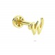 Glorria Altın W Harfi Tragus Piercing Glorria Altın W Harfi Tragus Piercing