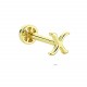 Glorria Altın X Harfi Tragus Piercing Glorria Altın X Harfi Tragus Piercing