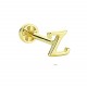 Glorria Altın Z Harfi Tragus Piercing Glorria Altın Z Harfi Tragus Piercing