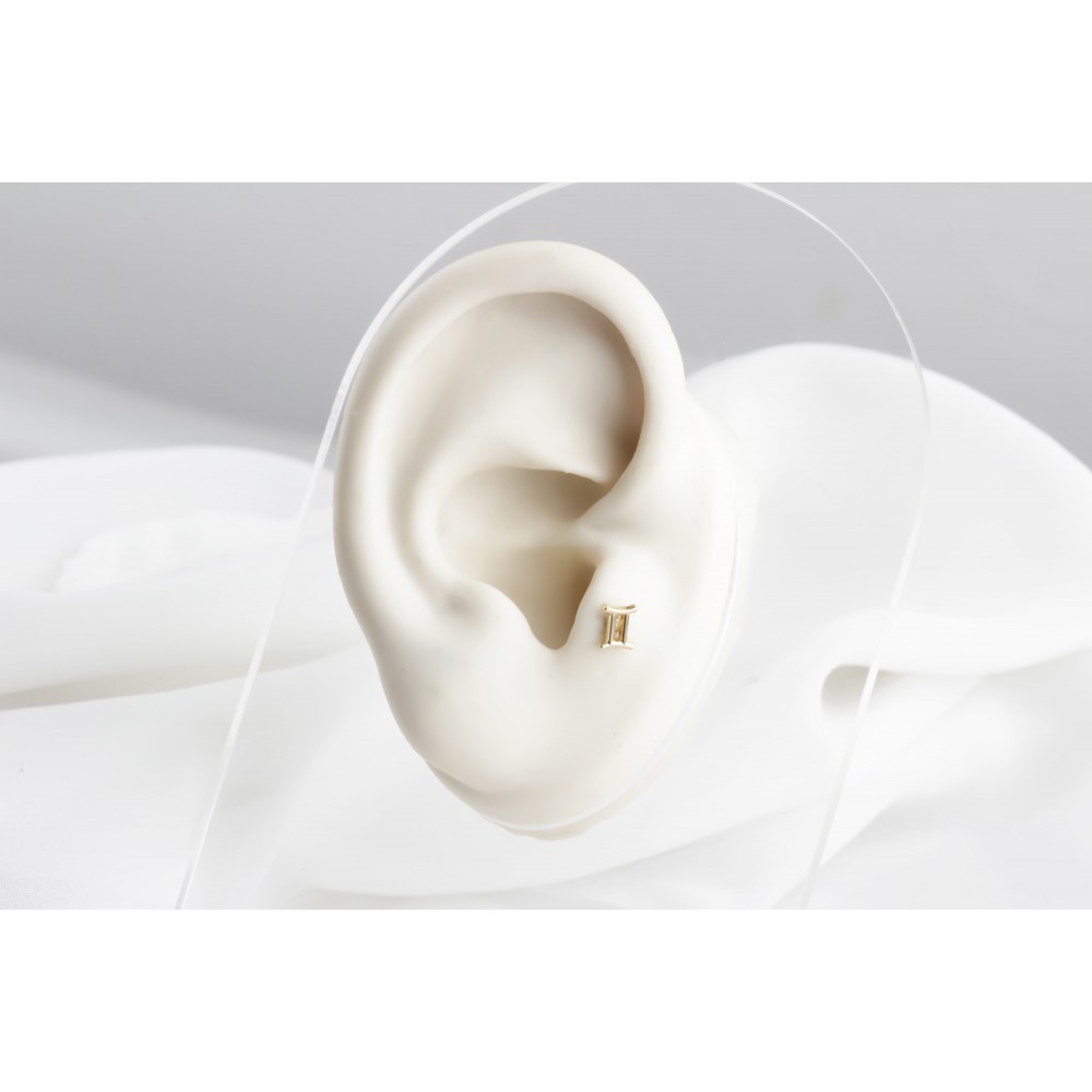Glorria Altın İkizler Burcu Tragus Piercing Glorria Altın İkizler Burcu Tragus Piercing