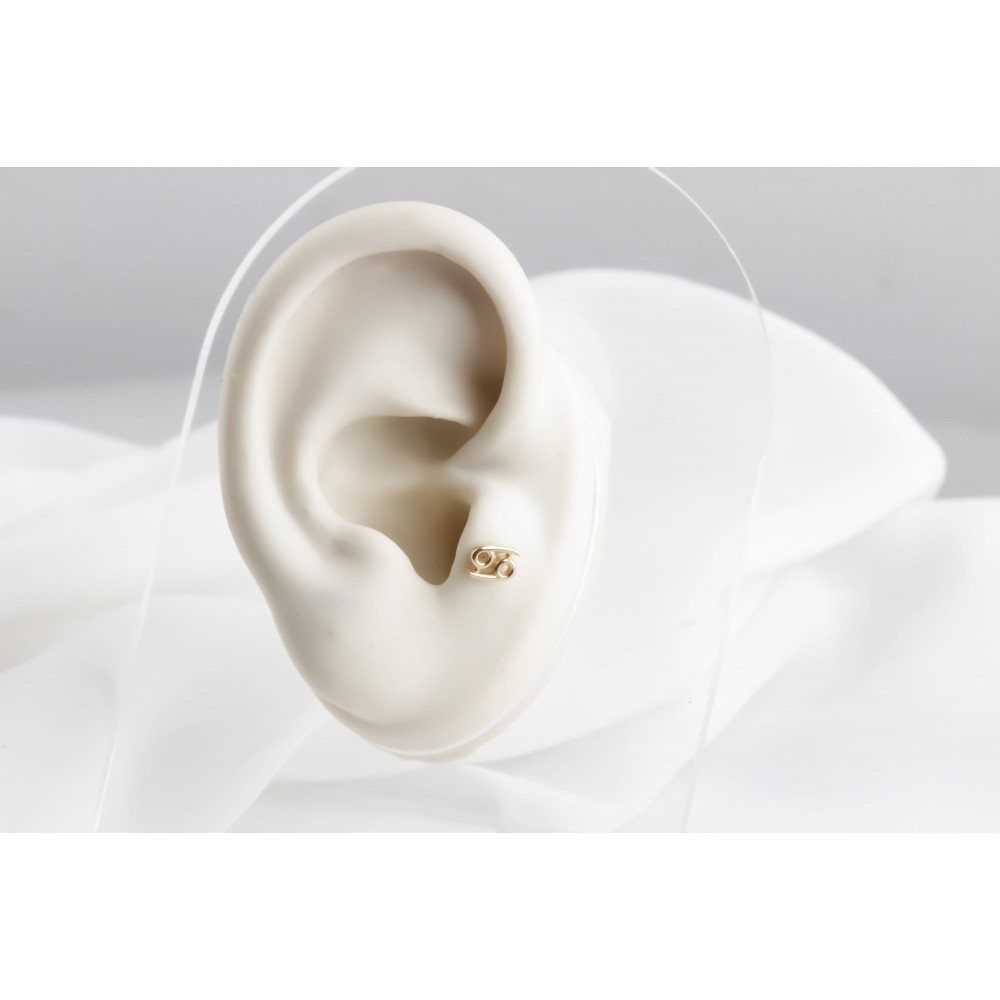 Glorria Altın Yengeç Burcu Tragus Piercing Glorria Altın Yengeç Burcu Tragus Piercing