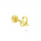Glorria Altın Aslan Burcu Tragus Piercing Glorria Altın Aslan Burcu Tragus Piercing