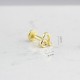 Glorria Altın Aslan Burcu Tragus Piercing Glorria Altın Aslan Burcu Tragus Piercing