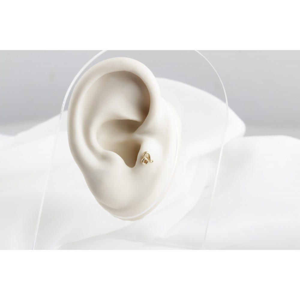 Glorria Altın Aslan Burcu Tragus Piercing Glorria Altın Aslan Burcu Tragus Piercing