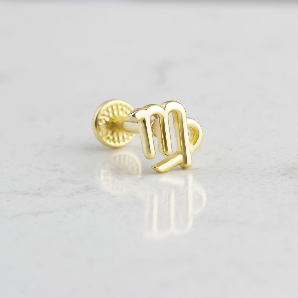 Glorria Altın Başak Burcu Tragus Piercing Glorria Altın Başak Burcu Tragus Piercing
