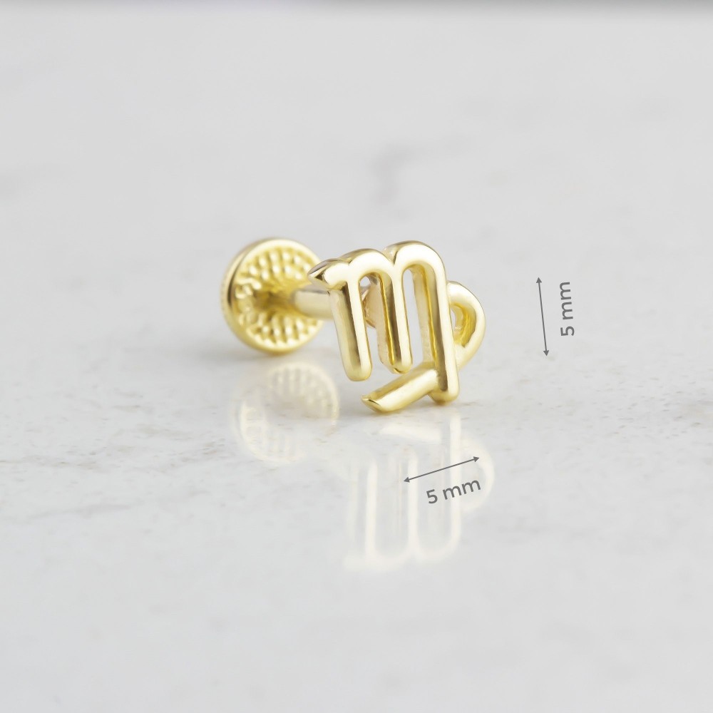 Glorria Altın Başak Burcu Tragus Piercing Glorria Altın Başak Burcu Tragus Piercing