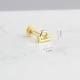 Glorria Altın Terazi Burcu Tragus Piercing Glorria Altın Terazi Burcu Tragus Piercing