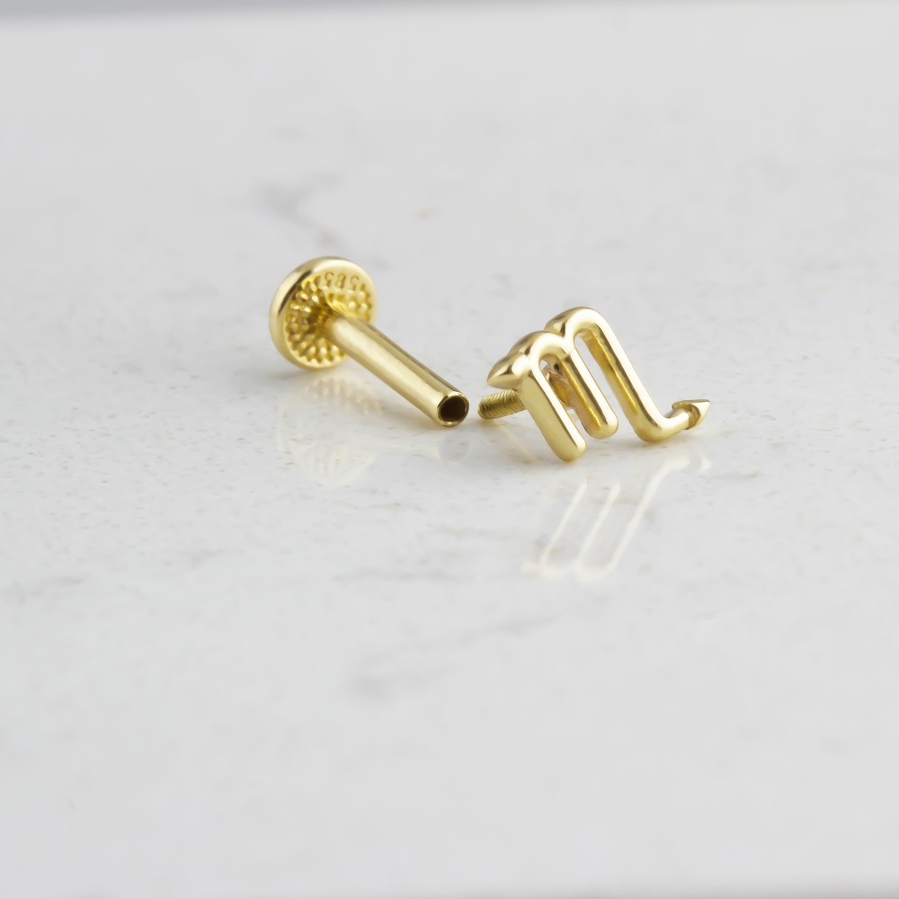 Glorria Altın Akrep Burcu Tragus Piercing Glorria Altın Akrep Burcu Tragus Piercing