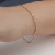 Glorria Altın 2,5 mm Gurmet Zincir Bileklik