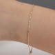 Glorria Altın 1 mm Top Sosis Zincir Bileklik Glorria Altın 1 mm Top Sosis Zincir Bileklik