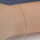 Glorria Altın 1 mm Top Zincir Bileklik Glorria Altın 1 mm Top Zincir Bileklik