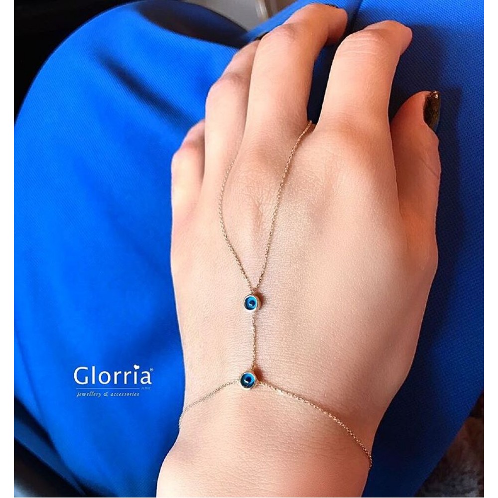 Glorria Altın Nazar Boncuklu Şahmeran Bileklik Glorria Altın Nazar Boncuklu Şahmeran Bileklik