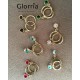 Glorria Altın Taşlı Küpe Glorria Altın Taşlı Küpe