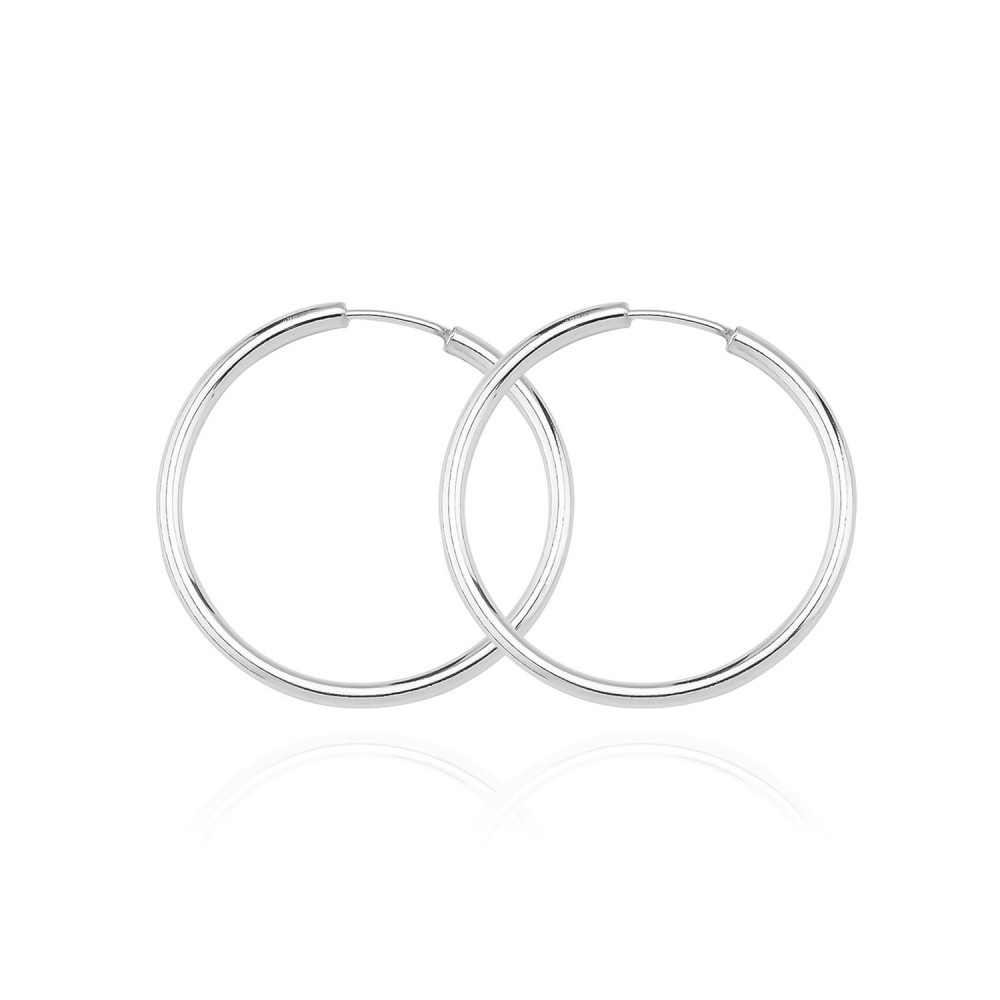 Glorria Gümüş 2,5 cm Halka Küpe Glorria Gümüş 2,5 cm Halka Küpe