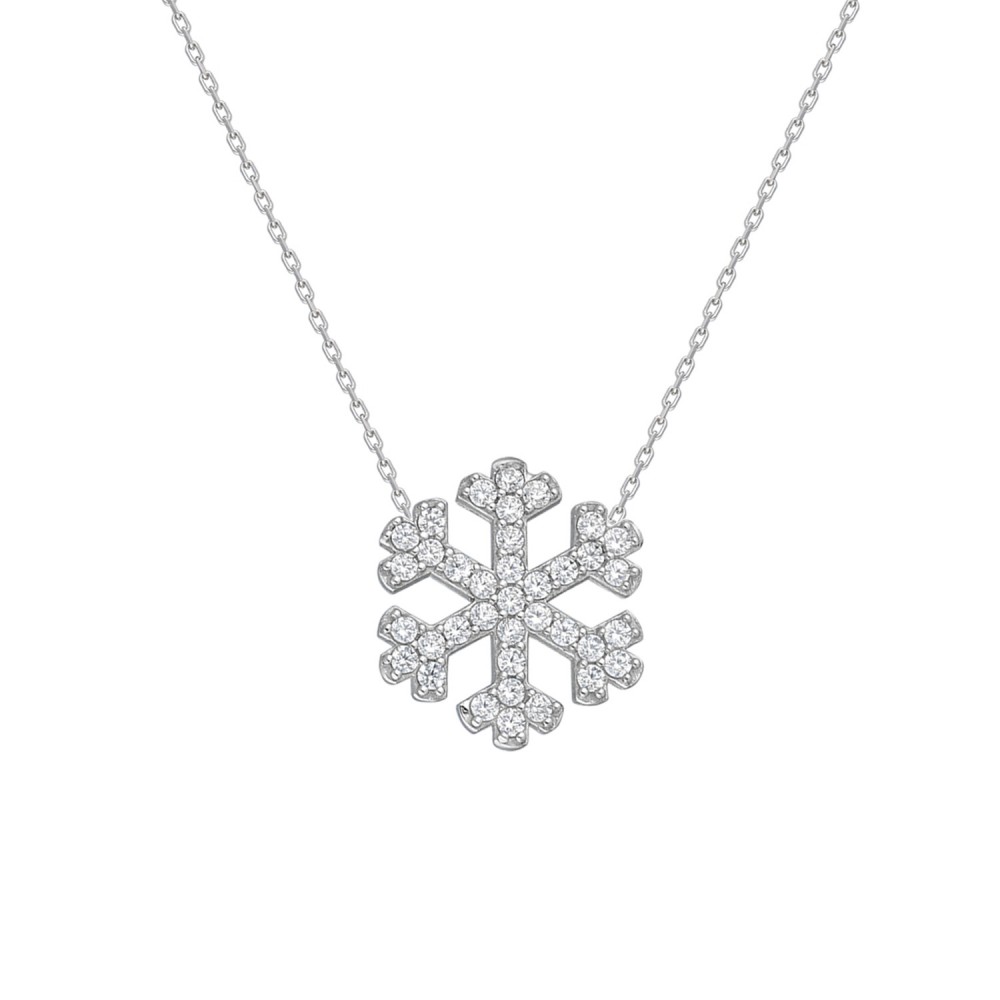 Glorria Gümüş Kar Tanesi Kolye, Bileklik, Küpe, Çiçekli Hediye Seti - EG0212-HS Glorria Gümüş Kar Tanesi Kolye, Bileklik, Küpe, Çiçekli Hediye Seti - EG0212-HS