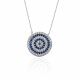Glorria Gümüş Nazar Kolye, Küpe, Çiçekli Hediye Seti - DT0050-HS Glorria Gümüş Nazar Kolye, Küpe, Çiçekli Hediye Seti - DT0050-HS