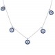 Glorria Gümüş Nazar Kolye, Küpe, Çiçekli Hediye Seti - DT0069-HS Glorria Gümüş Nazar Kolye, Küpe, Çiçekli Hediye Seti - DT0069-HS