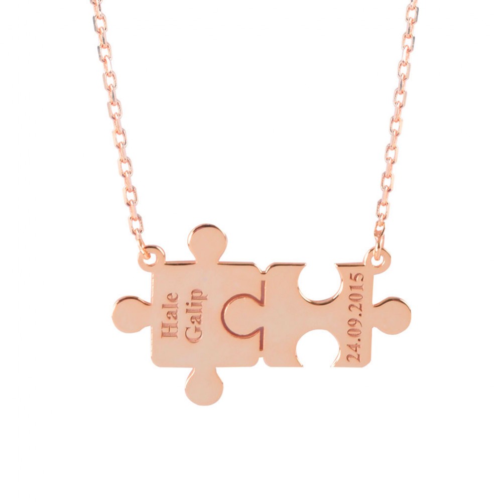 Glorria Kişiye Özel İsimli Puzzle Gümüş Kolye GLR615 Glorria Kişiye Özel İsimli Puzzle Gümüş Kolye GLR615