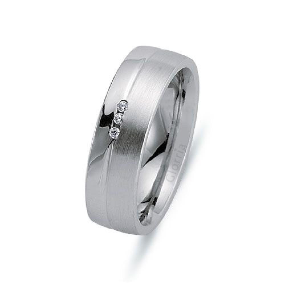 Glorria Gümüş 6mm Kadın Alyans Yüzük Glorria Gümüş 6mm Kadın Alyans Yüzük