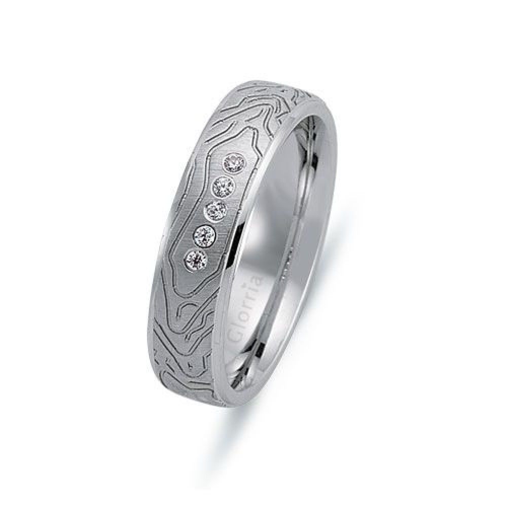 Glorria Gümüş 5mm Kadın Alyans Yüzük Glorria Gümüş 5mm Kadın Alyans Yüzük