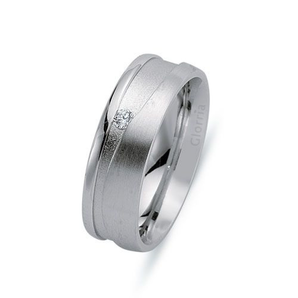 Glorria Gümüş 6.55mm Kadın Alyans Yüzük Glorria Gümüş 6.55mm Kadın Alyans Yüzük