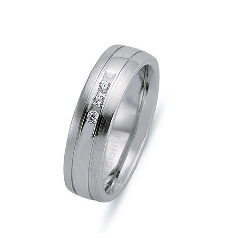 Glorria Gümüş 6.5mm Kadın Alyans Yüzük Glorria Gümüş 6.5mm Kadın Alyans Yüzük