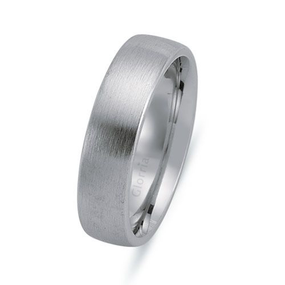 Glorria Gümüş 6mm Erkek Alyans Yüzük Glorria Gümüş 6mm Erkek Alyans Yüzük